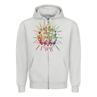 Dove Grey not by my strength but his Zipper Hoodie - MaliasSmallBusiness