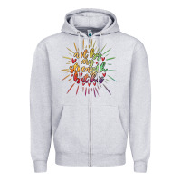 Heather Grey not by my strength but his Zipper Hoodie - MaliasSmallBusiness