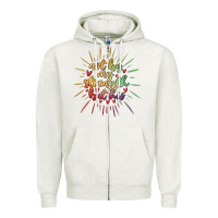 Oatmeal Heather not by my strength but his Zipper Hoodie - MaliasSmallBusiness
