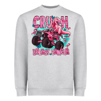 Heather Grey crush breast cancer Heavyweight Sweatshirt - AdoDesignShop