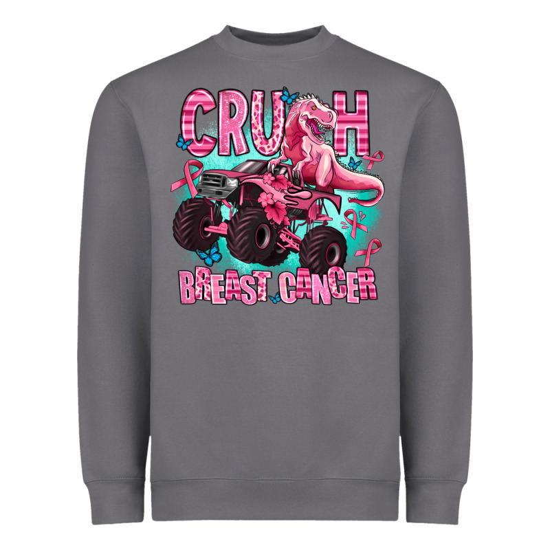 Crush Breast Cancer Heavyweight Sweatshirt by AdoDesignShop | Teevron