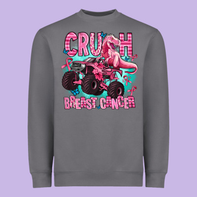 Crush Breast Cancer Heavyweight Sweatshirt Designed By Adodesignshop