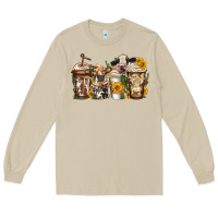 Mushroom cows coffee cups Long Sleeve Tee - Jasminsmagicworld