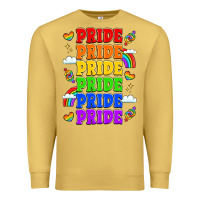 Antique Gold rainbow pride celebration Premium Sweatshirt - LillyAllenDesigns