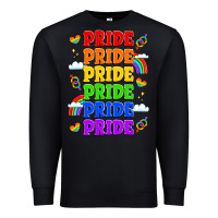 Black rainbow pride celebration Premium Sweatshirt - LillyAllenDesigns