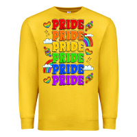Lemon rainbow pride celebration Premium Sweatshirt - LillyAllenDesigns
