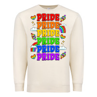 Sandshell rainbow pride celebration Premium Sweatshirt - LillyAllenDesigns