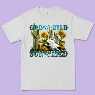 Premium Tee grow wild sun child tbw