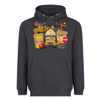 Smoke School Bus Coffee And Star Bbs Heavyweight Hoodie - BundleAndBundleShop