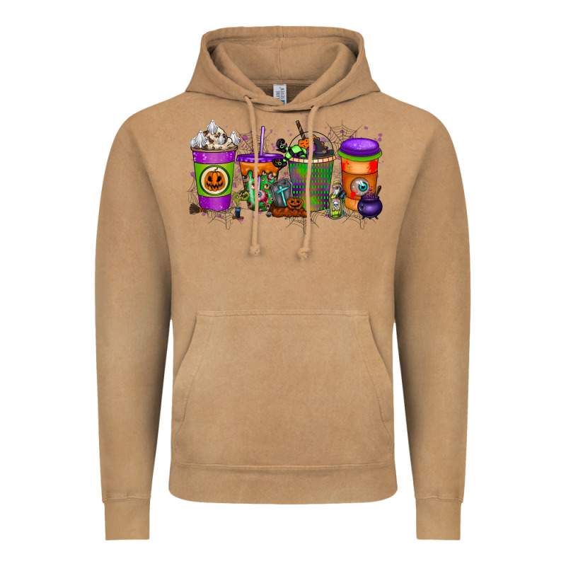 Halloween Coffee Drink Vintage Hoodie by RacoonDesign | Teevron