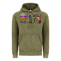 Vintage Olive Halloween Coffee Drink Vintage Hoodie - RacoonDesign