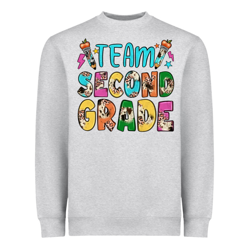 Team Second Grade Heavyweight Sweatshirt by JahusDesignShop | Teevron