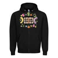 Cozy Book Girl Club Zipper Hoodie | Teevron