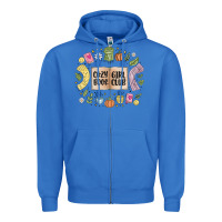 True Royal cozy book girl club Zipper Hoodie - MaliasSmallBusiness