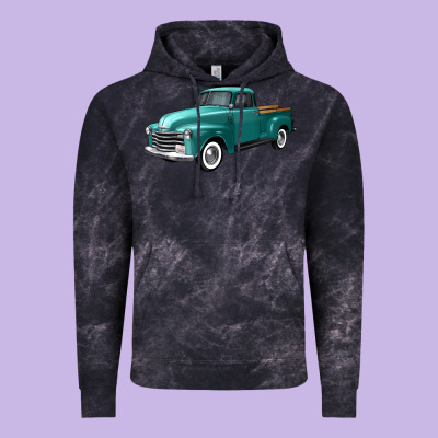 Western Truck Left 34 View Vintage Hoodie Designed By Fadigitalartstudio