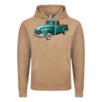 Vintage Coffee western truck left 34 view Vintage Hoodie - FaDigitalArtStudio