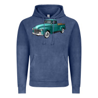 Vintage Denim western truck left 34 view Vintage Hoodie - FaDigitalArtStudio