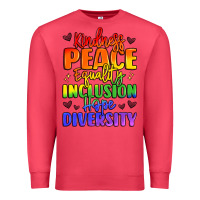 Cardinal inspirational words in rainbow colors Premium Sweatshirt - LillyAllenDesigns
