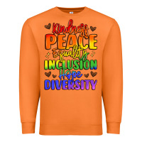 Inspirational Words In Rainbow Colors Premium Sweatshirt | Teevron