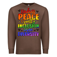 Chestnut inspirational words in rainbow colors Premium Sweatshirt - LillyAllenDesigns