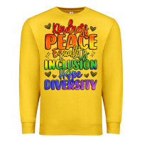 Lemon inspirational words in rainbow colors Premium Sweatshirt - LillyAllenDesigns