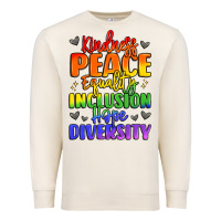 Sandshell inspirational words in rainbow colors Premium Sweatshirt - LillyAllenDesigns