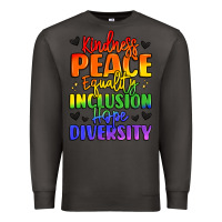 Smoke inspirational words in rainbow colors Premium Sweatshirt - LillyAllenDesigns