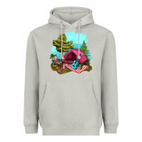 Moon Dust Glamping Camp And Pink Tent Heavyweight Hoodie - BundleAndBundleShop