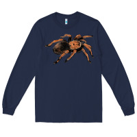 Navy Mexican Red Knee Tarantula Long Sleeve Tee - LillyAllenDesigns