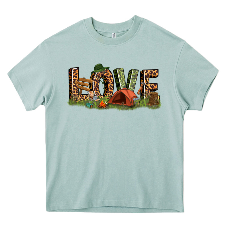 Love Camping Heavy Core Tee by texasbilliewilder | Teevron