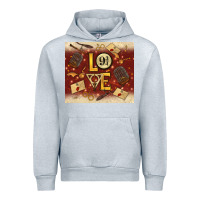 Heather Grey wizard love Urban Hoodie - TumblerDesignByShophia