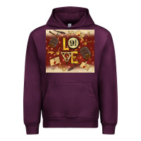 Mauve Wine wizard love Urban Hoodie - TumblerDesignByShophia