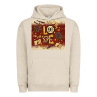 Pigment French Oak wizard love Urban Hoodie - TumblerDesignByShophia