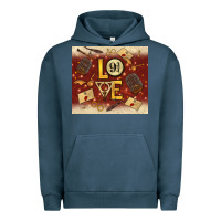 Pigment Midnight Navy wizard love Urban Hoodie - TumblerDesignByShophia