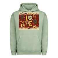 Pigment Oil Green wizard love Urban Hoodie - TumblerDesignByShophia