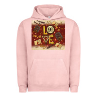 Pigment Salmon wizard love Urban Hoodie - TumblerDesignByShophia