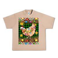 Burro Christmas Chicken Urban Heavy Tee - Artiststas