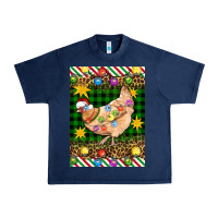 Navy Christmas Chicken Urban Heavy Tee - Artiststas