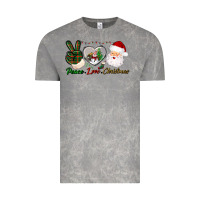 Cloud Rock peace love christmas Vintage Tee - BundleAndBundleShop