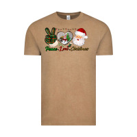 Vintage Coffee peace love christmas Vintage Tee - BundleAndBundleShop