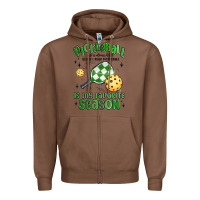 Chestnut pickleball is my favorite season Zipper Hoodie - MaliasSmallBusiness