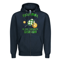 Navy pickleball is my favorite season Zipper Hoodie - MaliasSmallBusiness