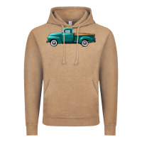 Vintage Coffee western truck left side view Vintage Hoodie - FaDigitalArtStudio