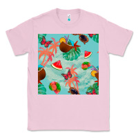 Bubblegum Pink summer vibes seamless pattern Classic Tee - BundleAndBundleShop