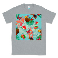 Heather Grey summer vibes seamless pattern Classic Tee - BundleAndBundleShop