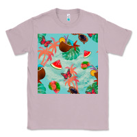 Lilac summer vibes seamless pattern Classic Tee - BundleAndBundleShop