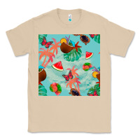 Mushroom summer vibes seamless pattern Classic Tee - BundleAndBundleShop