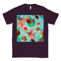 Plum summer vibes seamless pattern Classic Tee - BundleAndBundleShop