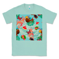 Seafoam summer vibes seamless pattern Classic Tee - BundleAndBundleShop