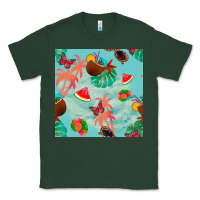 Sports Green summer vibes seamless pattern Classic Tee - BundleAndBundleShop